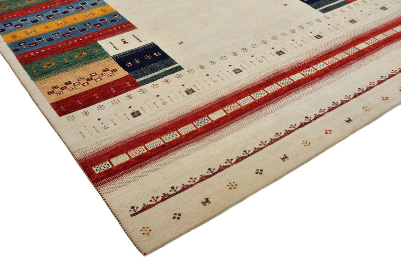 Dywan Gabbeh - Loribaft Indus - 308 x 246 cm - jasny beż