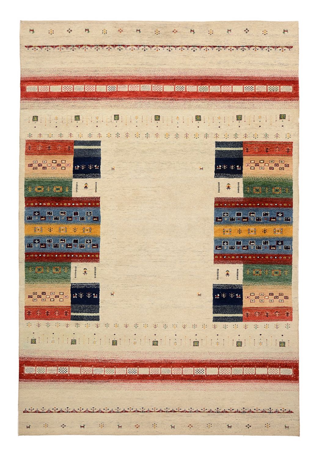 Dywan Gabbeh - Loribaft Indus - 303 x 205 cm - jasny beż