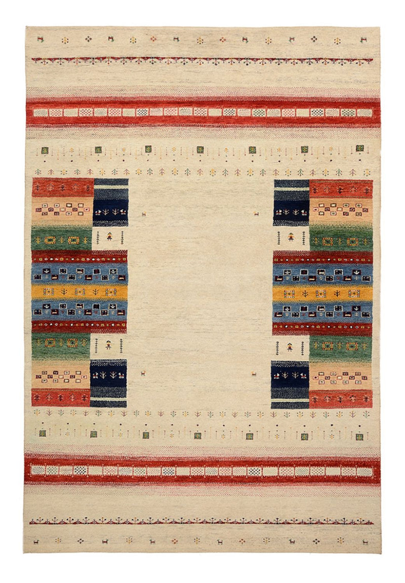 Dywan Gabbeh - Loribaft Indus - 303 x 205 cm - jasny beż