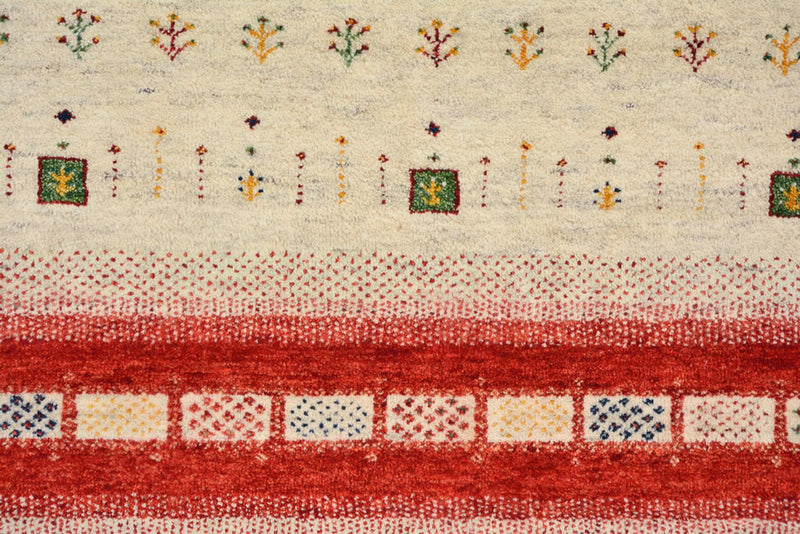 Dywan Gabbeh - Loribaft Indus - 305 x 198 cm - jasny beż