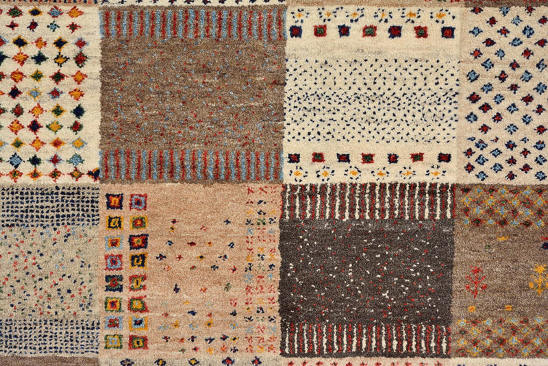 Dywan Gabbeh - Loribaft Indus - 308 x 200 cm - ciemny beż