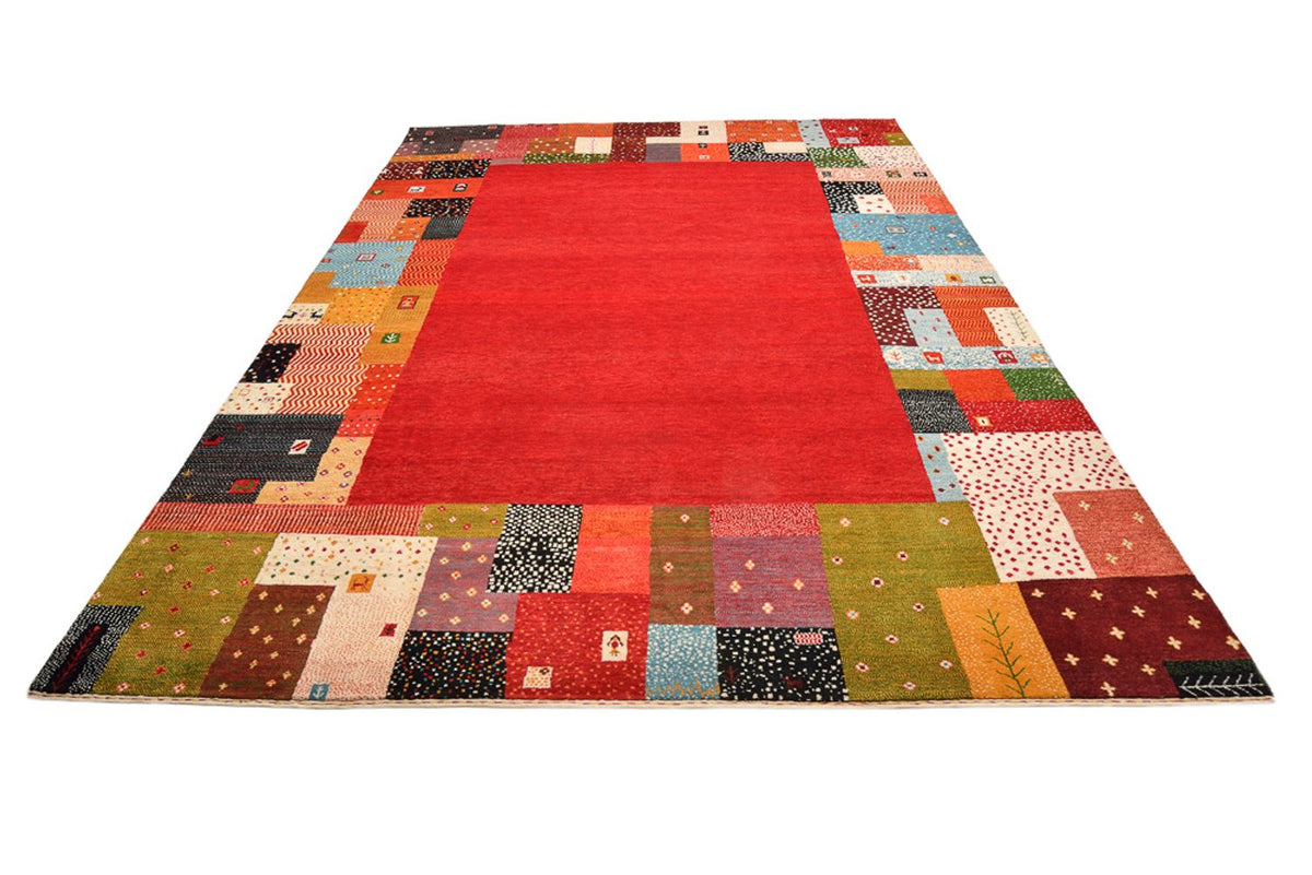 Dywan Gabbeh - Loribaft Indus - 344 x 251 cm - czerwony