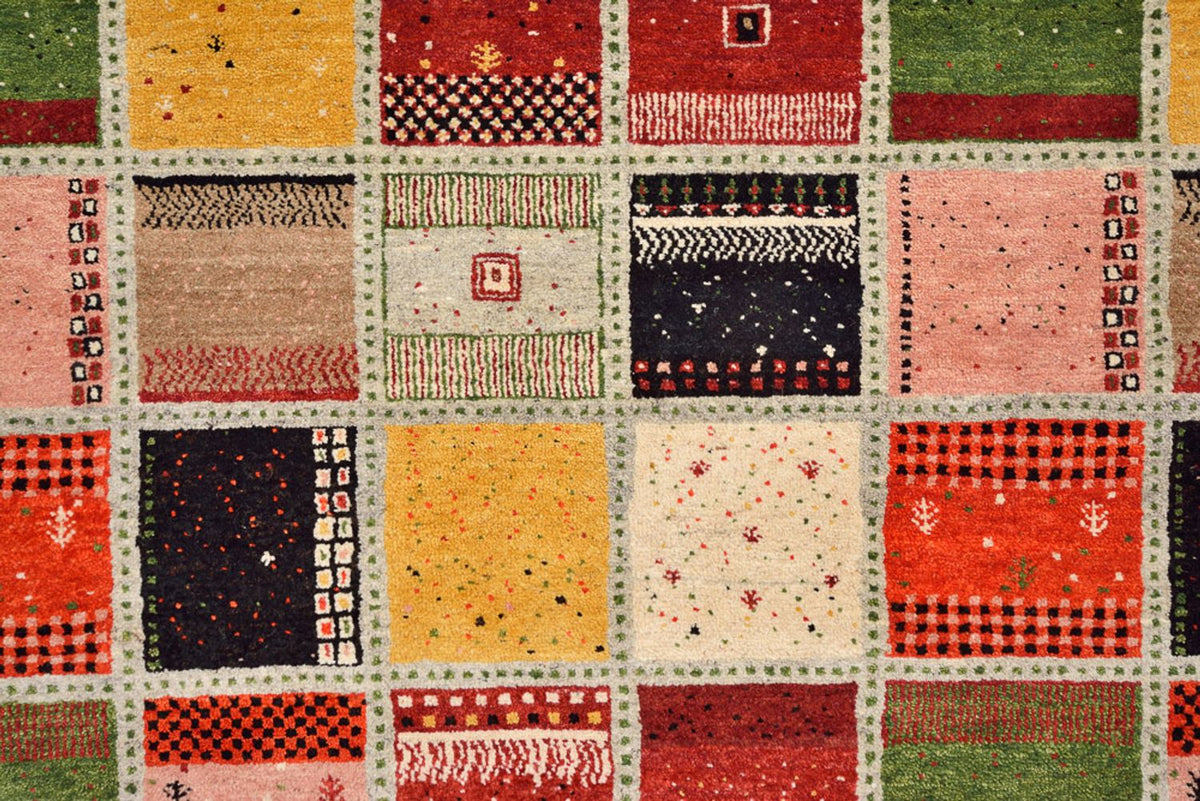 Dywan Gabbeh - Loribaft Indus - 340 x 243 cm - wielokolorowy