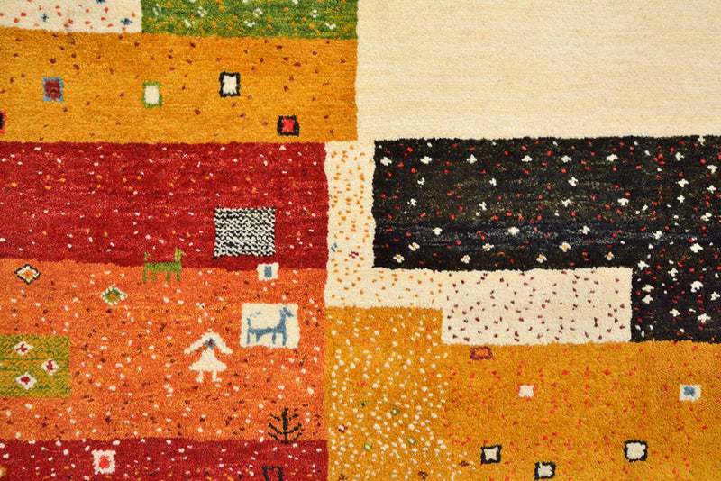 Dywan Gabbeh - Loribaft Indus - 294 x 207 cm - jasny beż