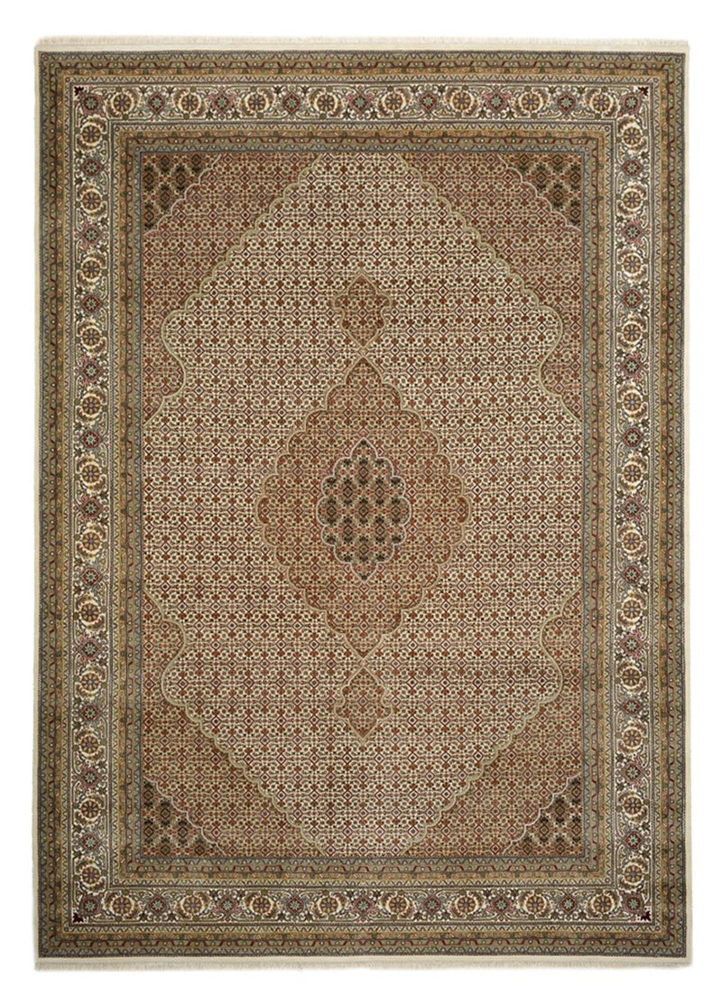 Dywan orientalny - Tabriz - 352 x 250 cm - ciemny beż
