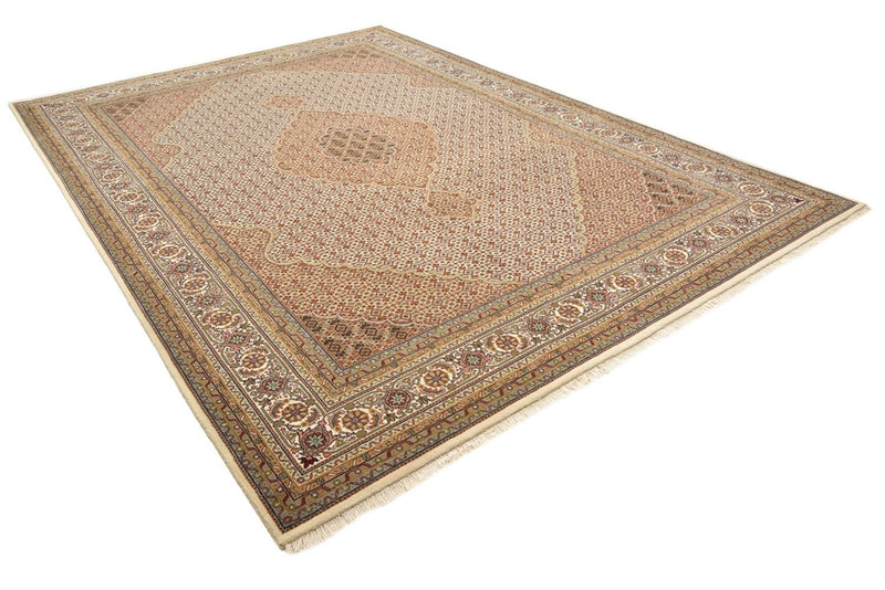 Dywan orientalny - Tabriz - 352 x 250 cm - ciemny beż