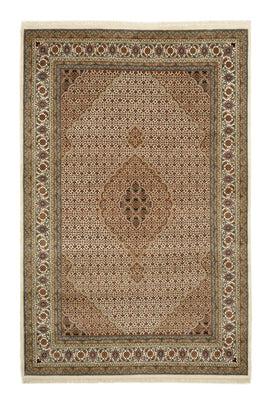 Dywan orientalny - Tabriz - 300 x 197 cm - ciemny beż