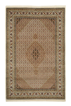 Dywan orientalny - Tabriz - 300 x 197 cm - ciemny beż