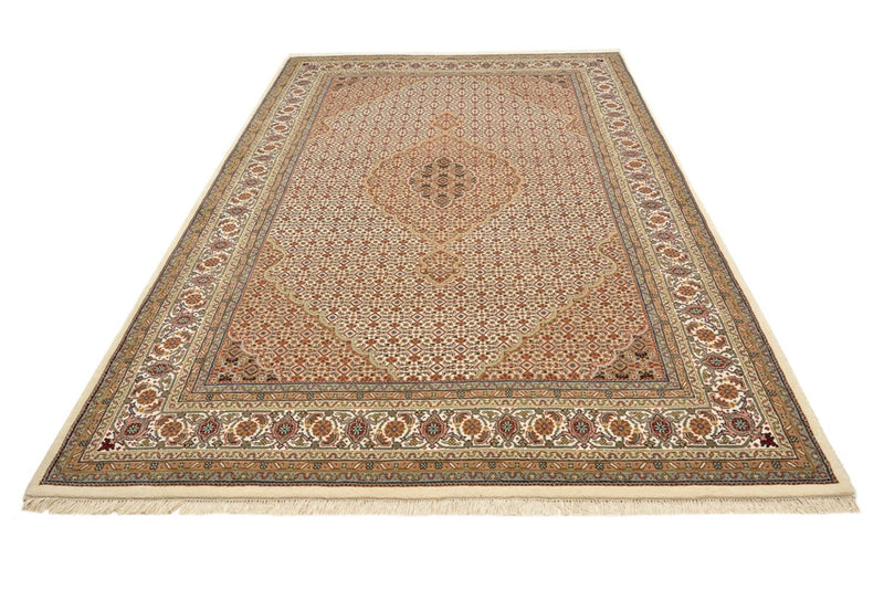 Dywan orientalny - Tabriz - 300 x 197 cm - ciemny beż
