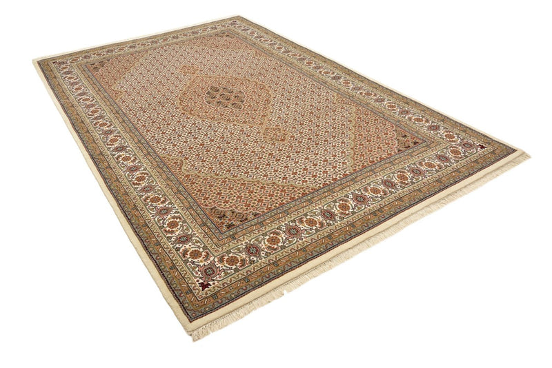 Dywan orientalny - Tabriz - 300 x 197 cm - ciemny beż