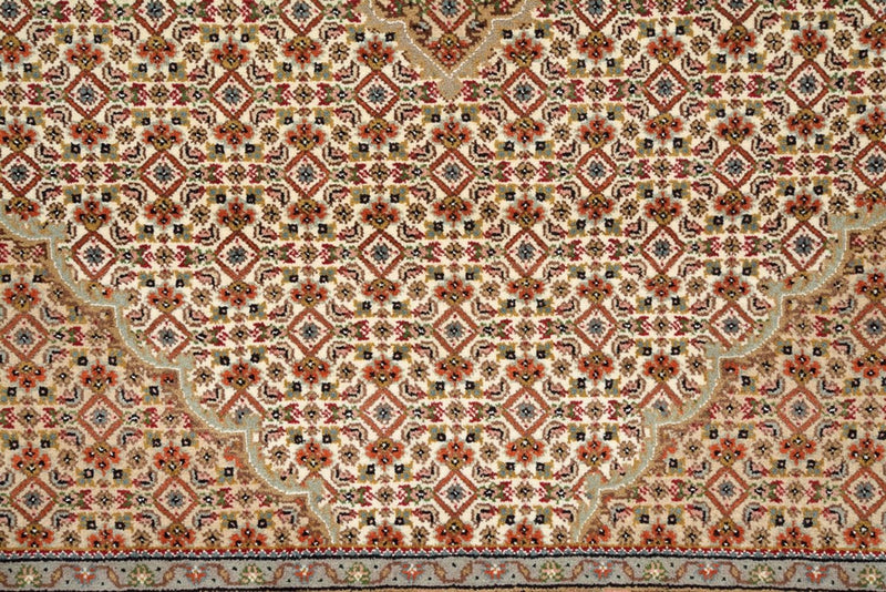 Dywan orientalny - Tabriz - 300 x 197 cm - ciemny beż