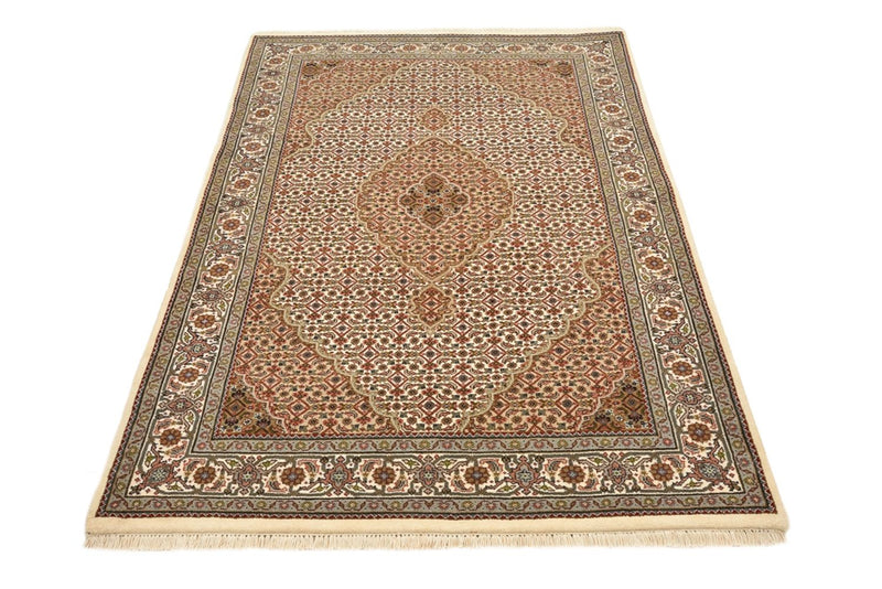 Dywan orientalny - Tabriz - 177 x 125 cm - ciemny beż