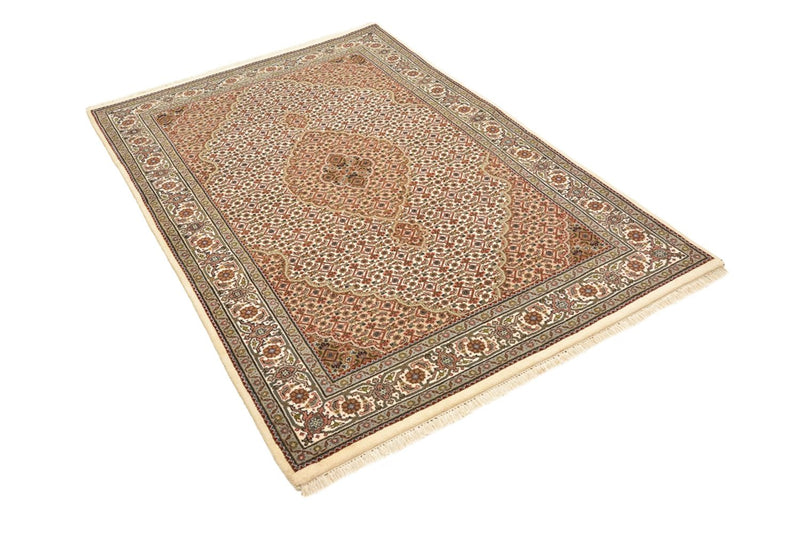 Dywan orientalny - Tabriz - 177 x 125 cm - ciemny beż