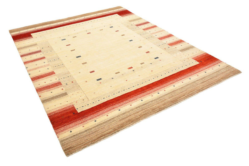 Dywan Gabbeh - Loribaft Indus - 248 x 195 cm - jasny beż