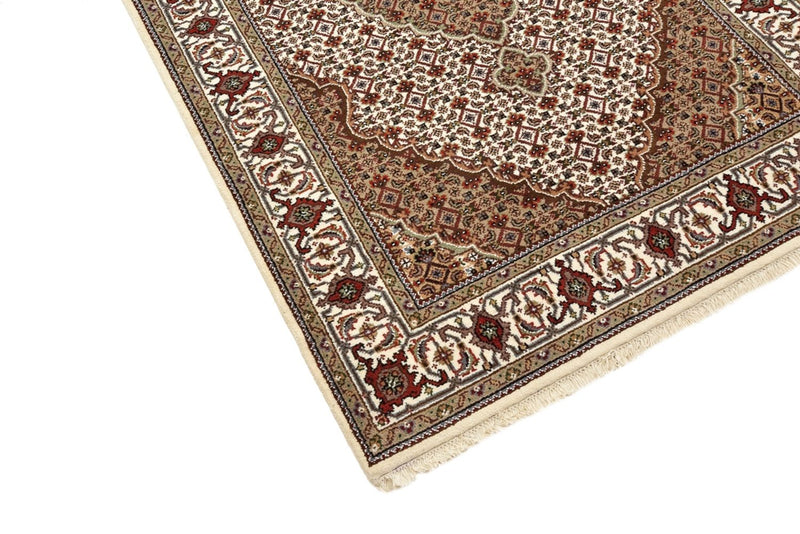 Biegacz Dywan orientalny - Tabriz - 372 x 121 cm - jasny beż