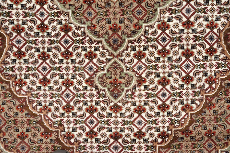 Biegacz Dywan orientalny - Tabriz - 372 x 121 cm - jasny beż