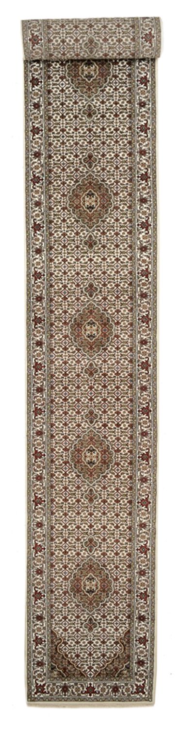 Biegacz Dywan orientalny - Tabriz - 602 x 81 cm - jasny beż