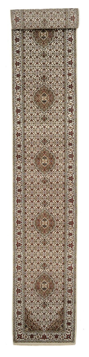 Biegacz Dywan orientalny - Tabriz - 602 x 81 cm - jasny beż