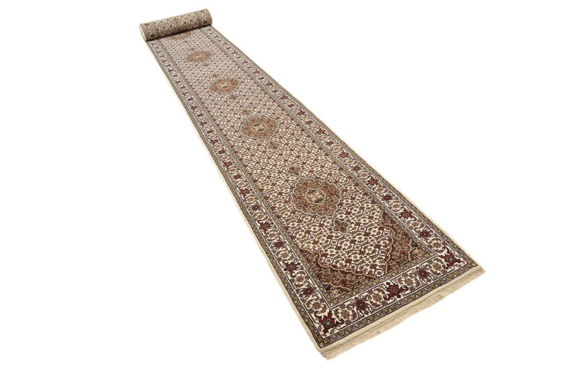 Biegacz Dywan orientalny - Tabriz - 602 x 81 cm - jasny beż