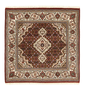 Dywan orientalny - Tabriz - 93 x 89 cm - kremowy