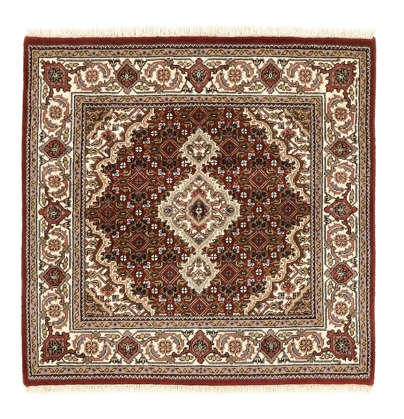 Dywan orientalny - Tabriz - 93 x 89 cm - kremowy