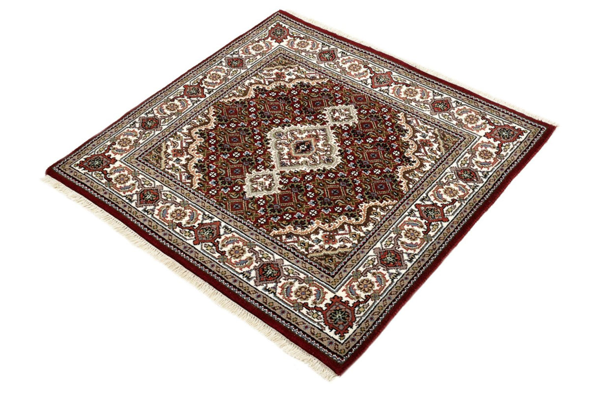 Dywan orientalny - Tabriz - 93 x 89 cm - kremowy