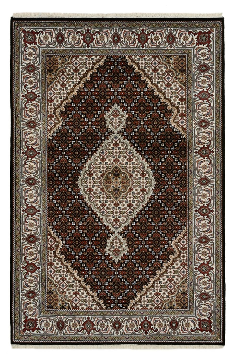 Dywan orientalny - Tabriz - 183 x 121 cm - kremowy