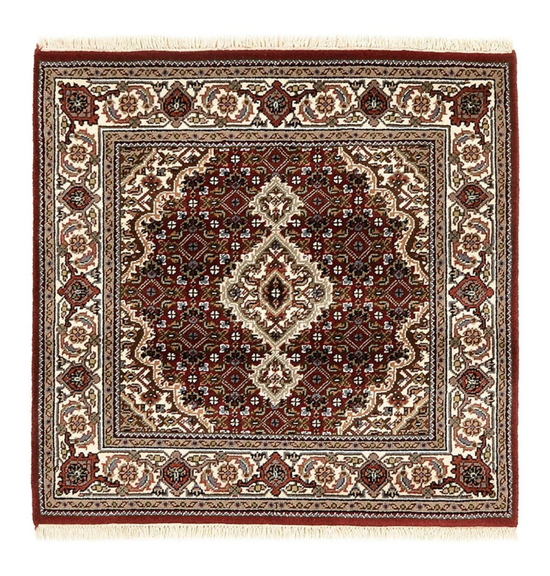 Dywan orientalny - Tabriz - 94 x 89 cm - kremowy