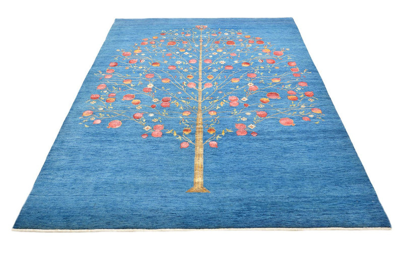 Dywan Gabbeh - Loribaft Indus - 243 x 177 cm - niebieski