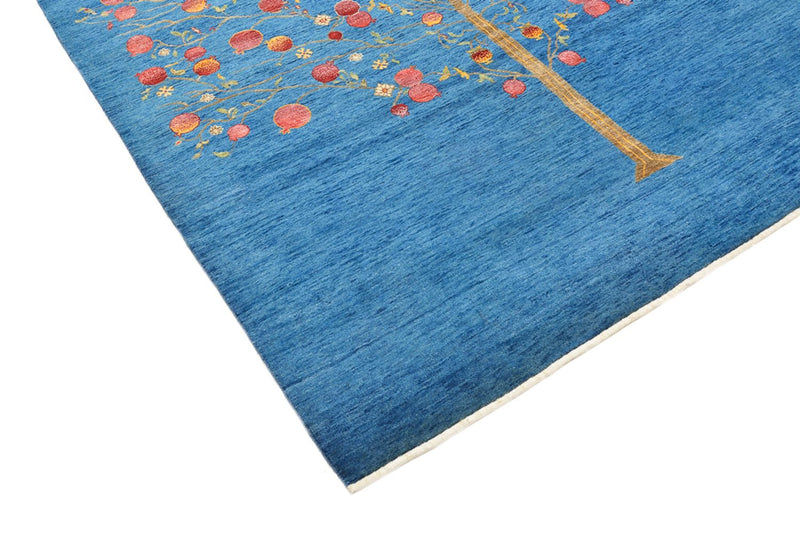 Dywan Gabbeh - Loribaft Indus - 243 x 177 cm - niebieski