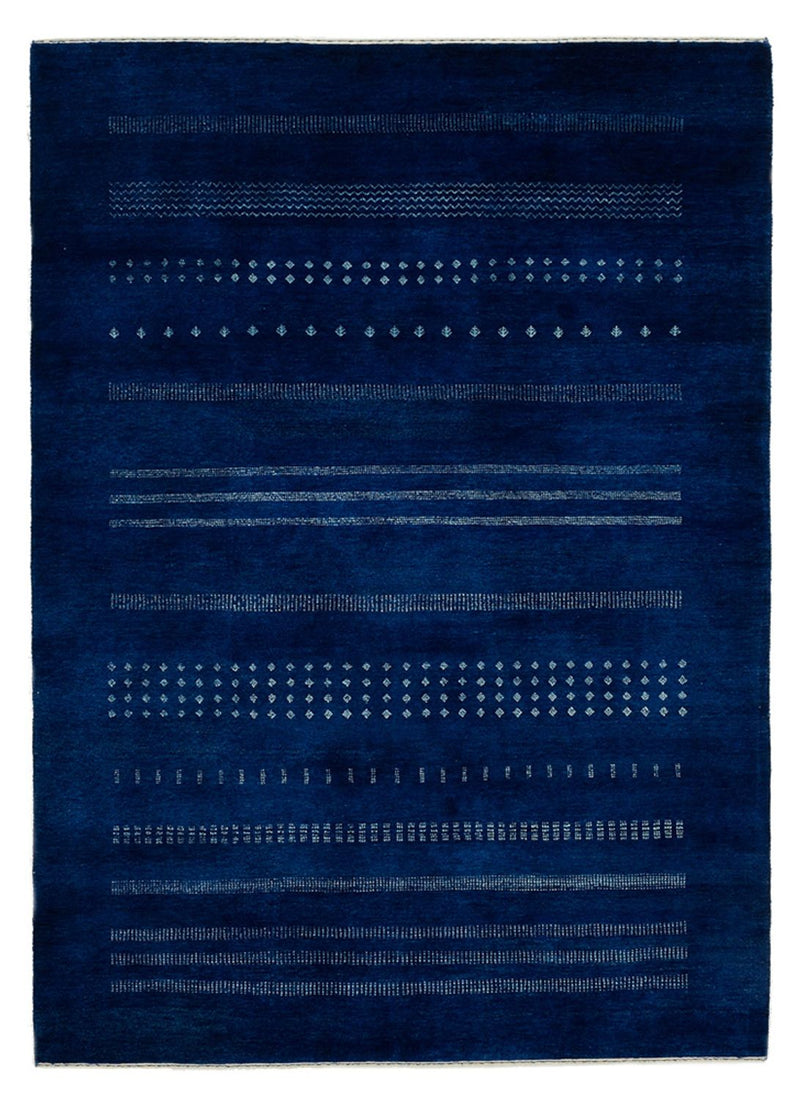 Dywan Gabbeh - Loribaft Indus - 237 x 172 cm - ciemnoniebieski