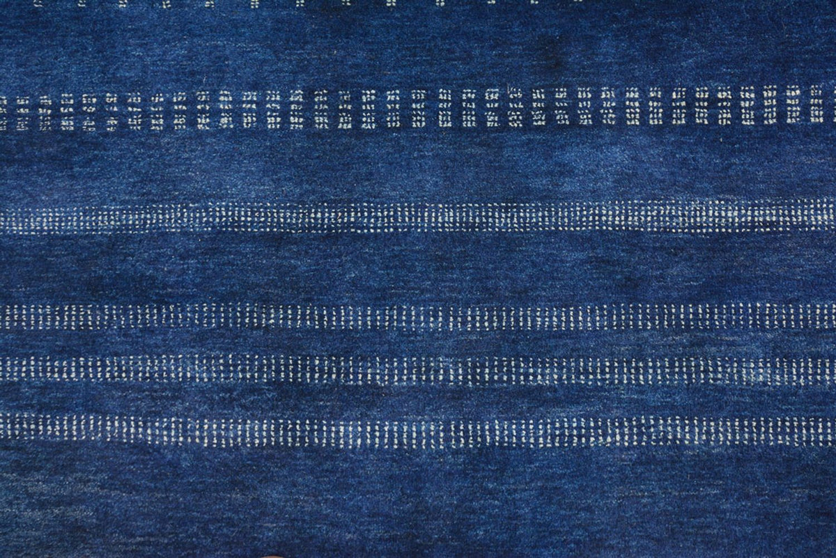 Dywan Gabbeh - Loribaft Indus - 237 x 172 cm - ciemnoniebieski