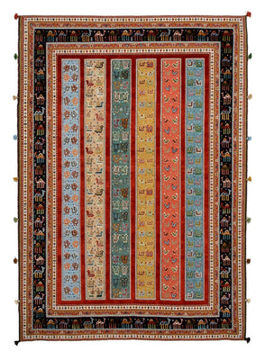 Dywan orientalny - 245 x 176 cm - wielokolorowy