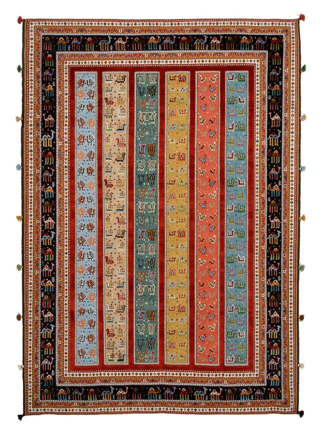 Dywan orientalny - 245 x 176 cm - wielokolorowy