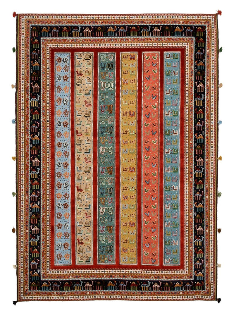 Dywan orientalny - 245 x 176 cm - wielokolorowy