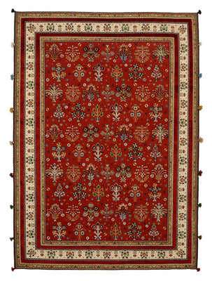 Dywan orientalny - 245 x 176 cm - czerwony
