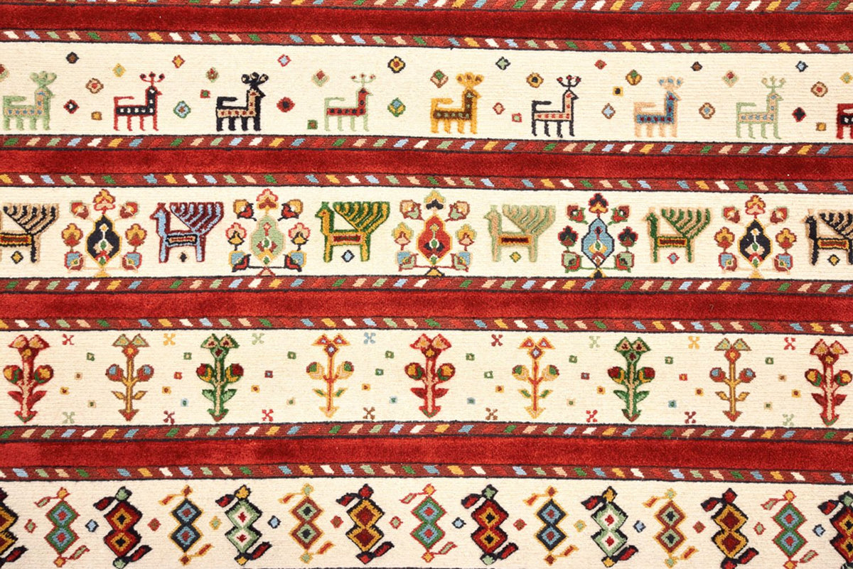 Dywan orientalny - 300 x 250 cm - jasny beż