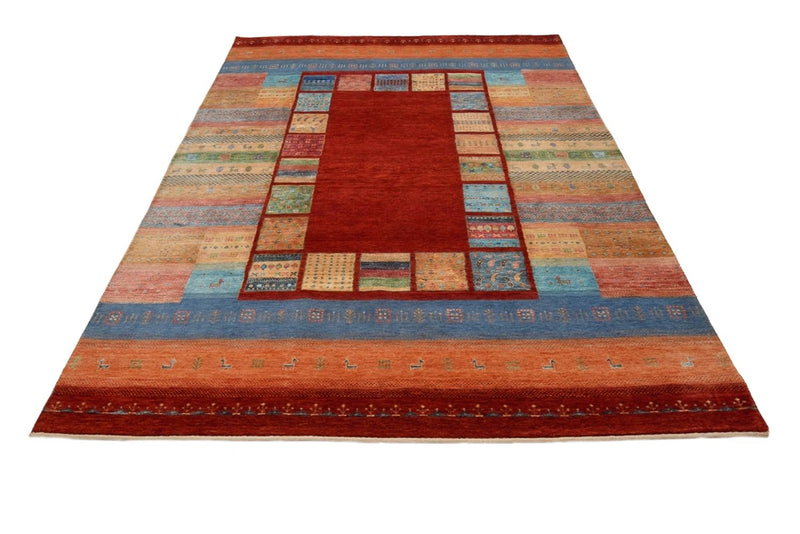 Dywan Gabbeh - Loribaft Indus - 299 x 203 cm - czerwony