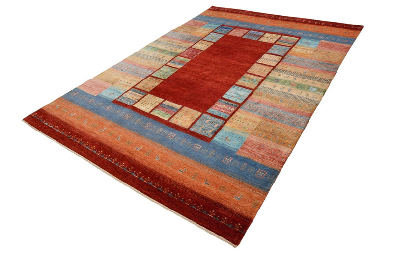 Dywan Gabbeh - Loribaft Indus - 299 x 203 cm - czerwony