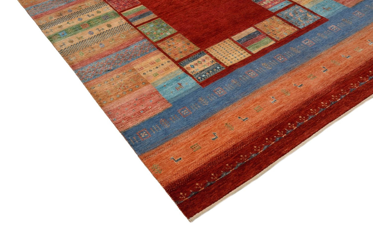 Dywan Gabbeh - Loribaft Indus - 299 x 203 cm - czerwony