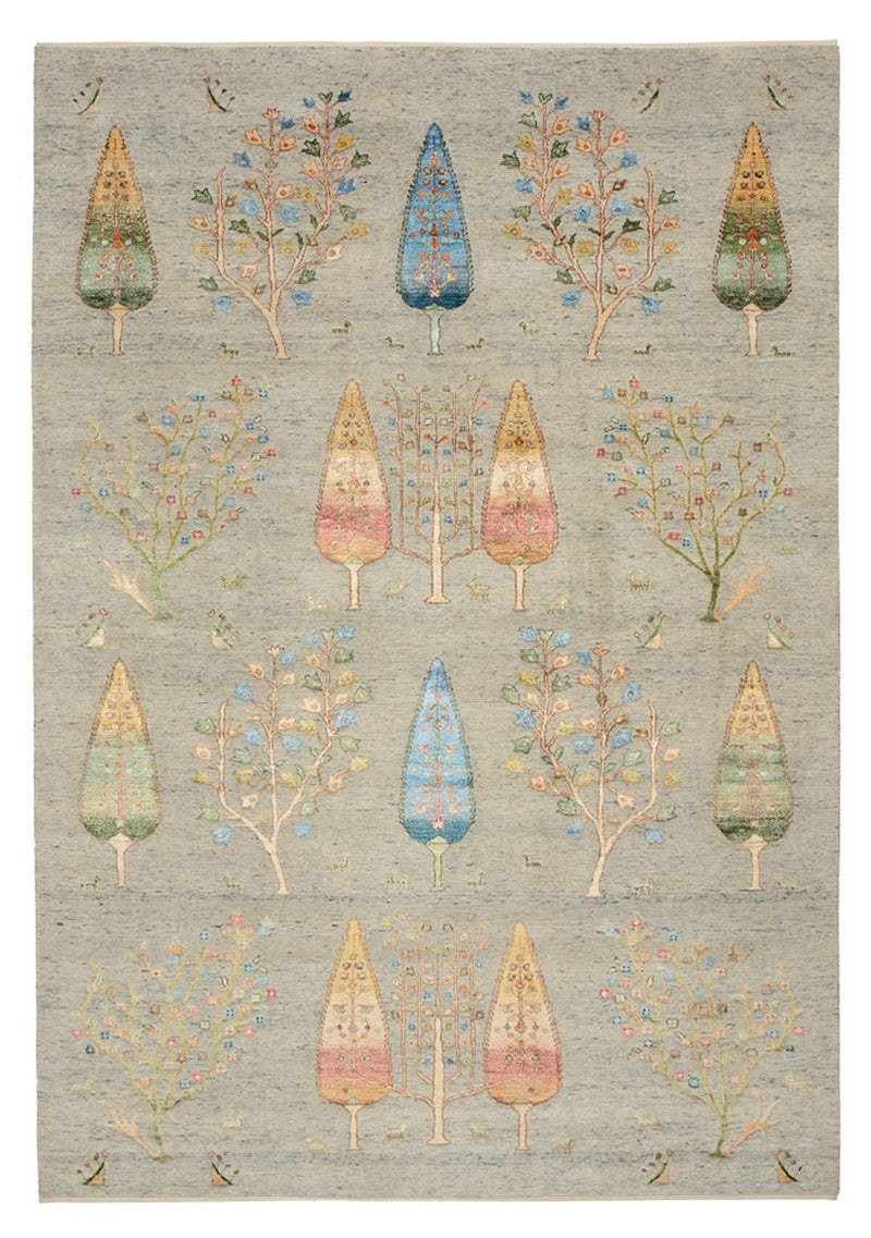 Dywan Gabbeh - Loribaft Indus - 295 x 206 cm - jasnoszary