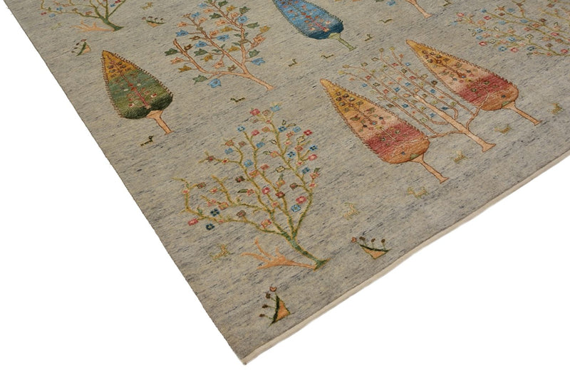 Dywan Gabbeh - Loribaft Indus - 295 x 206 cm - jasnoszary