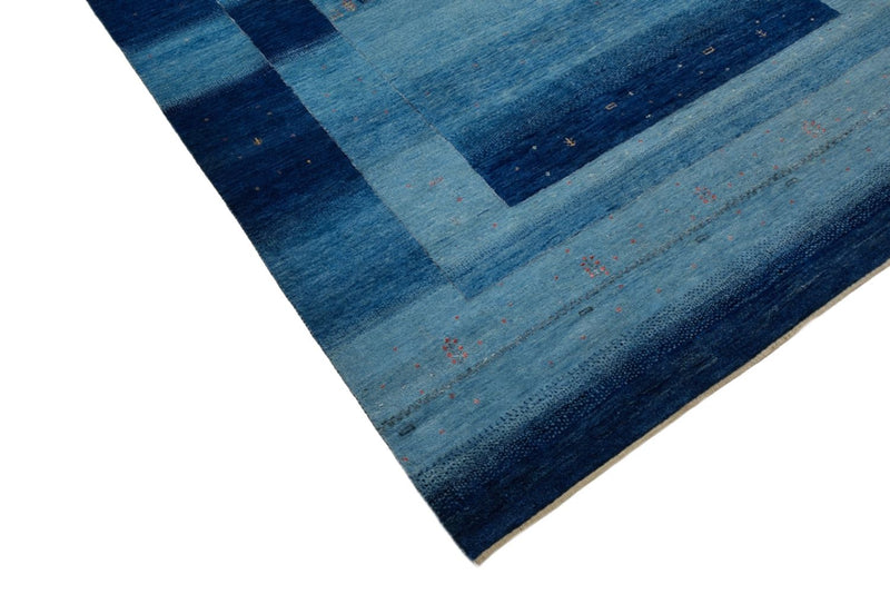 Dywan Gabbeh - Loribaft Indus - 241 x 175 cm - niebieski