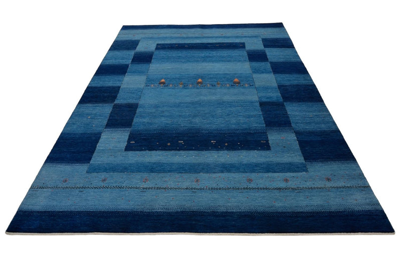 Dywan Gabbeh - Loribaft Indus - 342 x 253 cm - niebieski