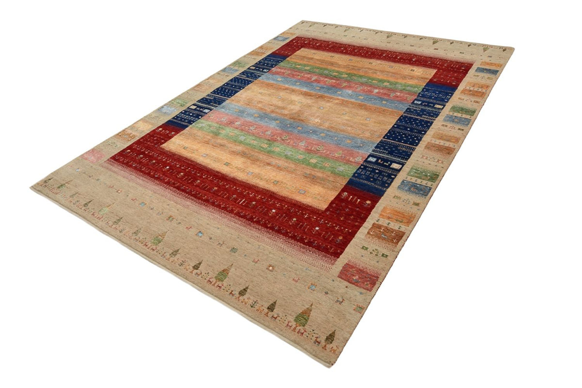 Dywan Gabbeh - Loribaft Indus - 300 x 206 cm - wielokolorowy