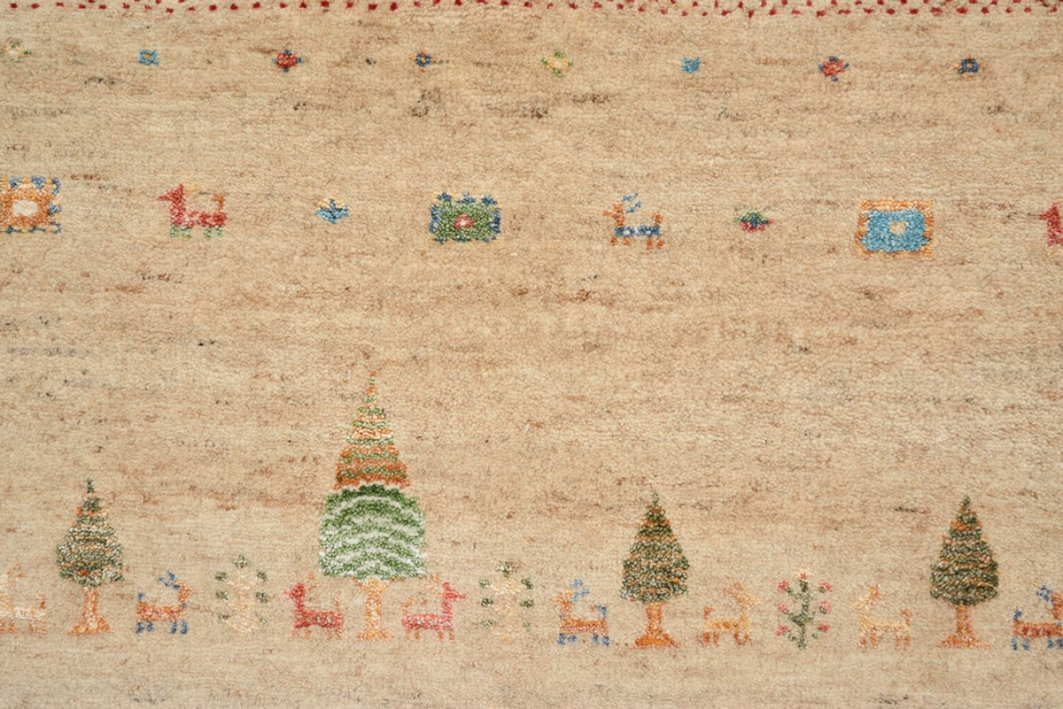 Dywan Gabbeh - Loribaft Indus - 300 x 206 cm - wielokolorowy