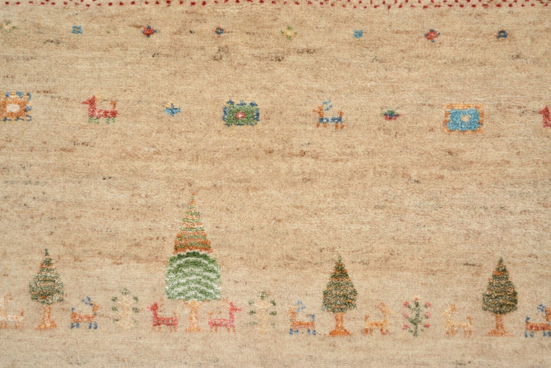 Dywan Gabbeh - Loribaft Indus - 300 x 206 cm - wielokolorowy