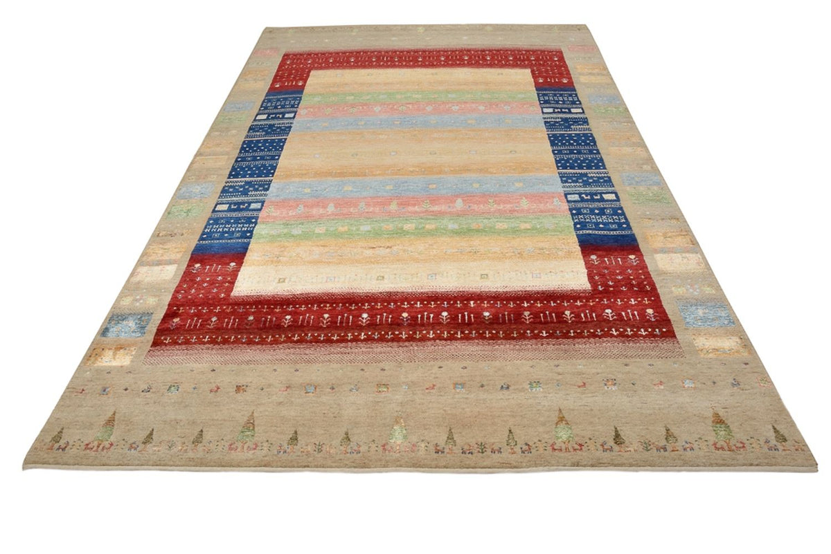 Dywan Gabbeh - Loribaft Indus - 300 x 206 cm - wielokolorowy