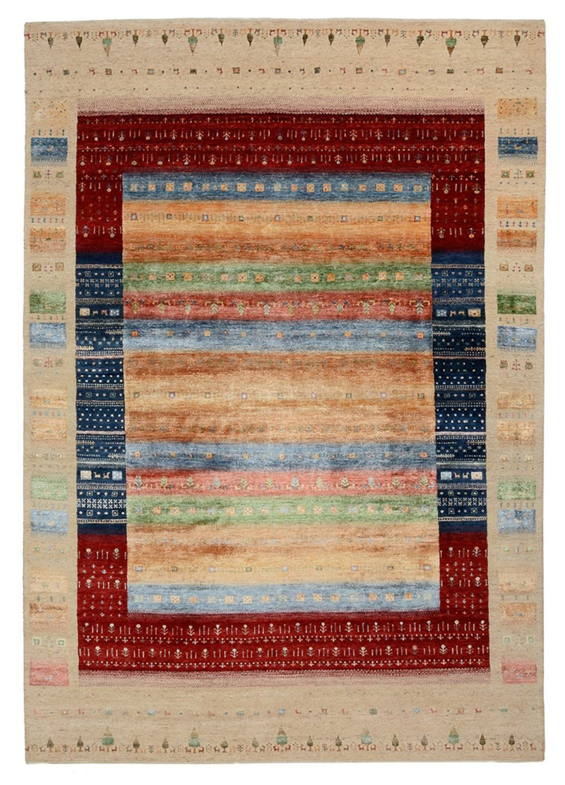 Dywan Gabbeh - Loribaft Indus - 343 x 241 cm - wielokolorowy