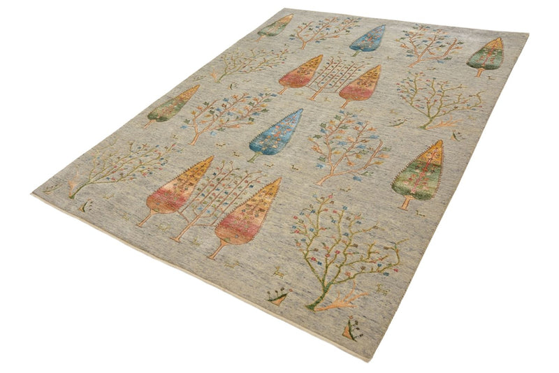 Dywan Gabbeh - Loribaft Indus - 241 x 173 cm - jasnoszary